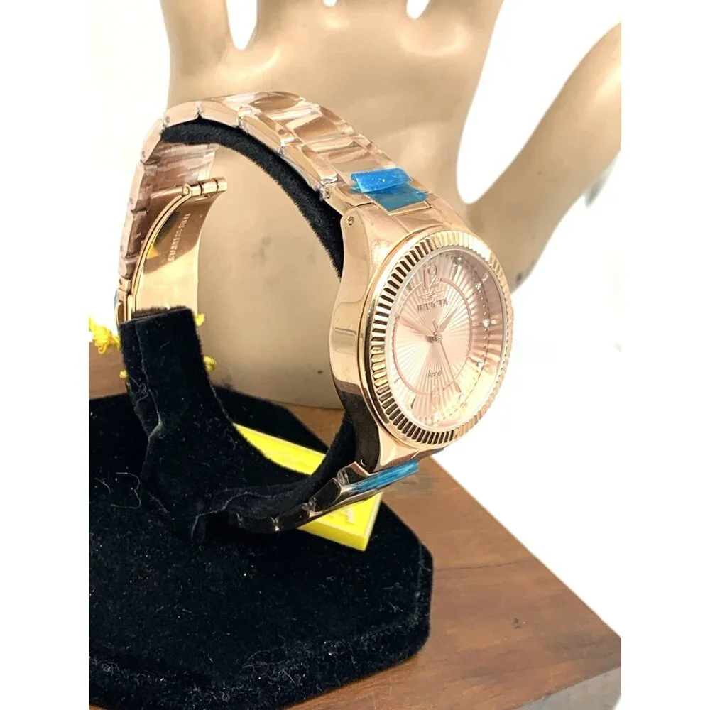 Invicta Women's Watch 28332 Angel Quartz Rose Gold Tone Stainless Steel 35mm